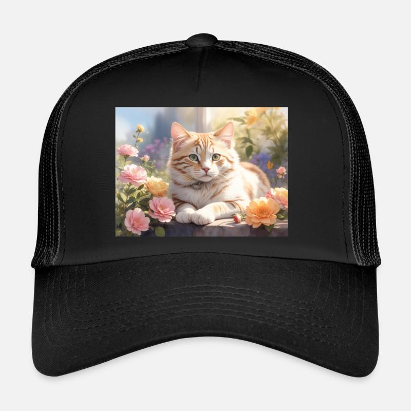 beautiful white cat Trucker Cap