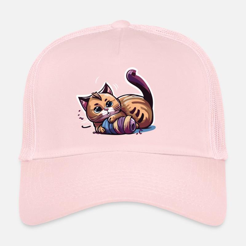 Katze spielt mit Garn (Magical Animals Collection) Trucker Cap