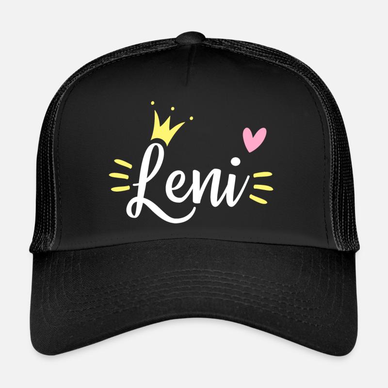 Couronne du prénom Leni Casquette trucker 