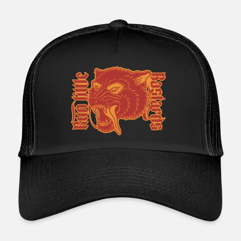 Courir petits bâtards loup Illustration Casquette trucker 