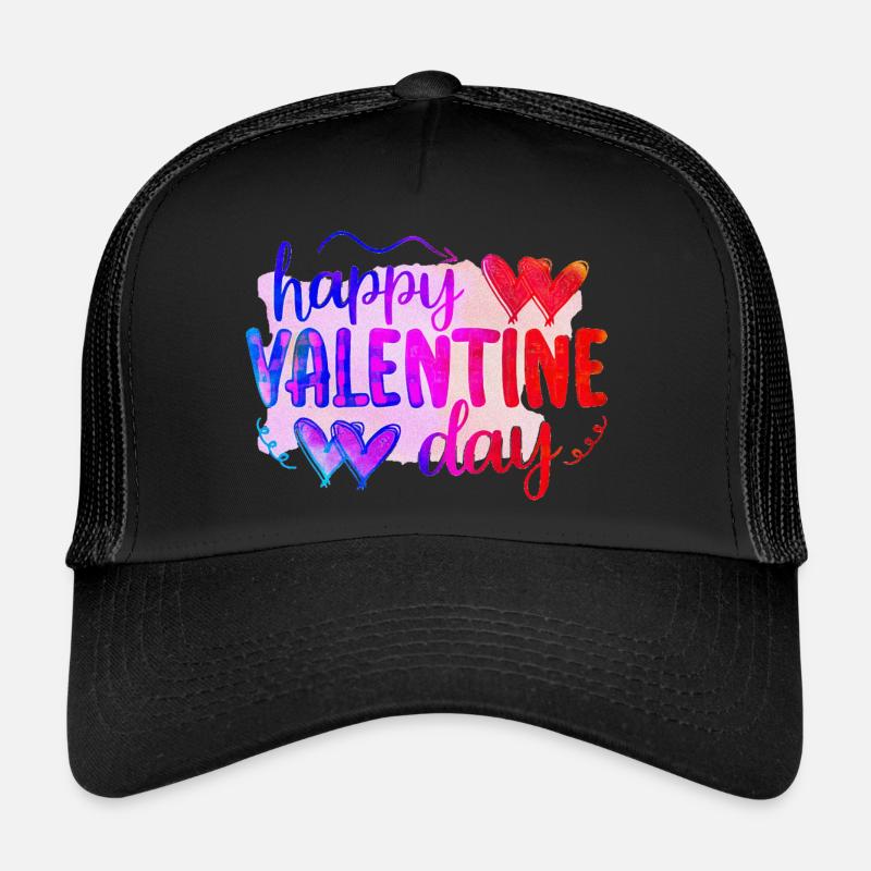 Aimez-moi la Saint-Valentin Joyeux Valentin Saint-Valentin Casquette trucker 