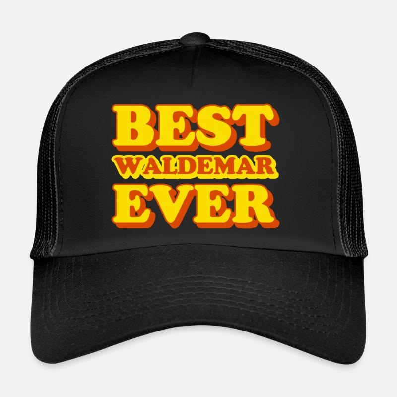Waldemar First Name Funny Gift Trucker Cap