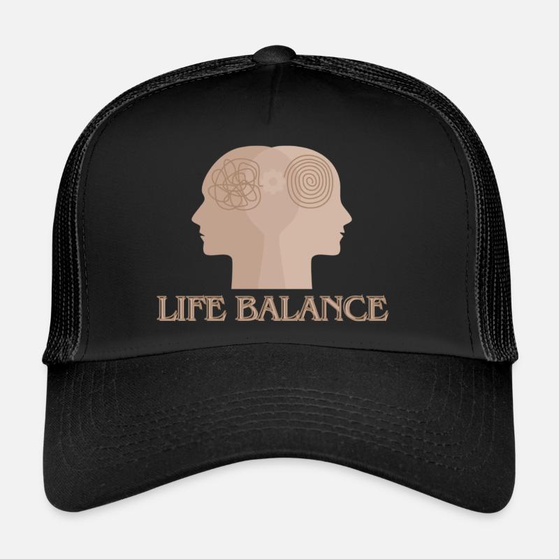 Life balance - Trucker Cap - black/black