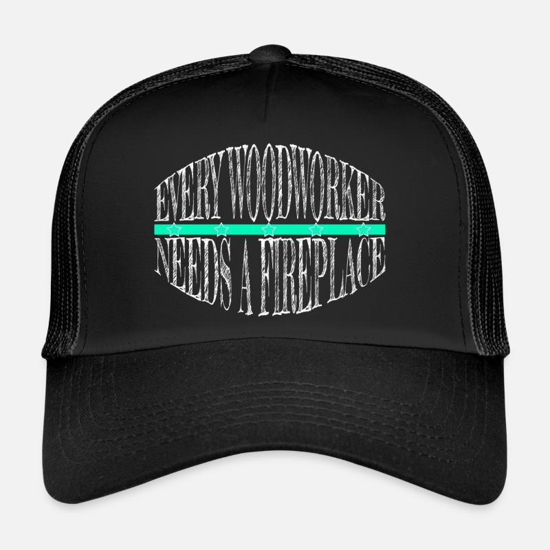 carpentry chainsaw bday carpenter plumber tree Trucker Cap