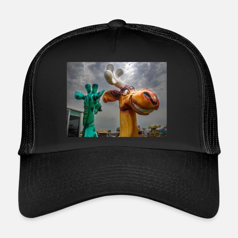 Jahrmarkt - Trucker Cap - Schwarz/Schwarz