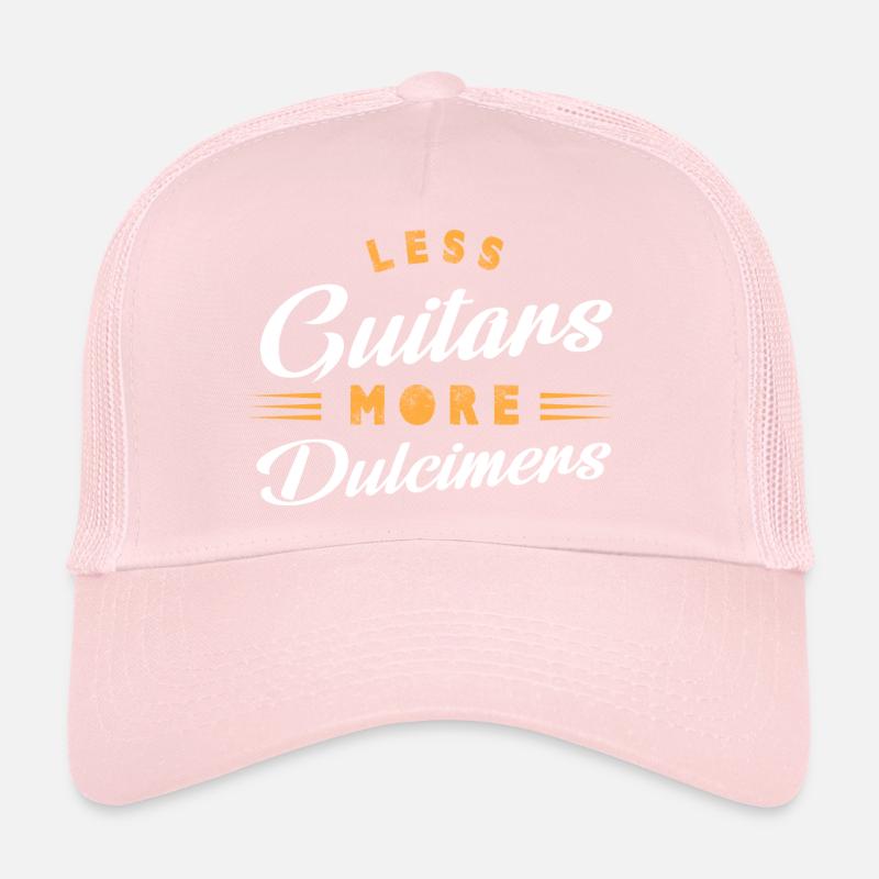 Less Guitars More Dulcimers Appalachian Dulcimer Trucker Cap