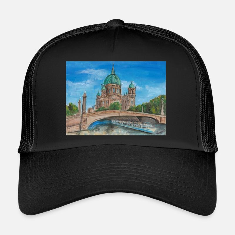 Cathédrale de Berlin - Casquette trucker  - noir/noir