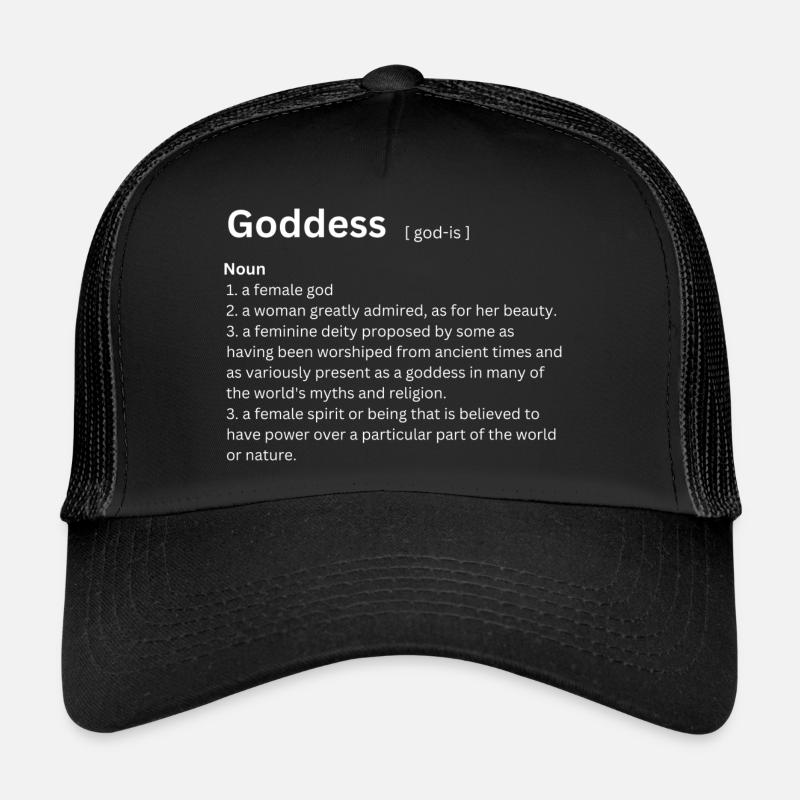 Goddess Dictionary - Trucker Cap - black/black