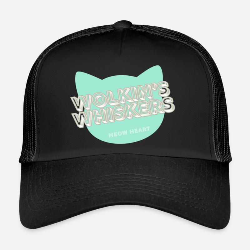 Wolkin’s Whiskers - Un logo de chat Casquette trucker 