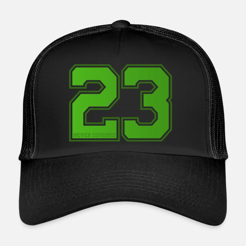 23 (Dreiundzwanzig) - Trucker Cap - Schwarz/Schwarz