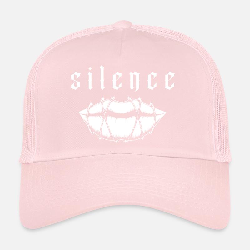 Freedom Silence Silence - Lips in Barbed Wire Trucker Cap