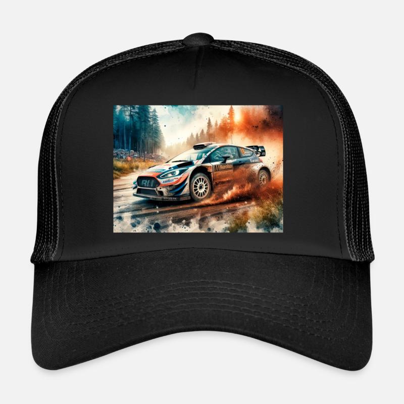 Rally Car Trucker Cap