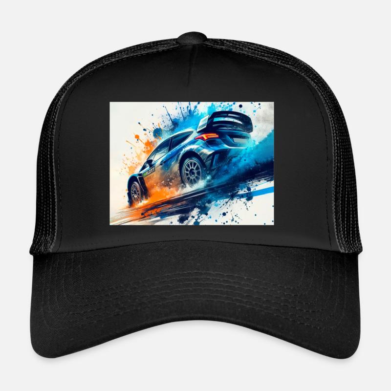Course de voitures de rallye Casquette trucker 