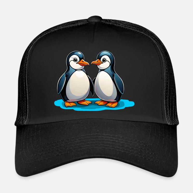 Deux pingouins Casquette trucker 