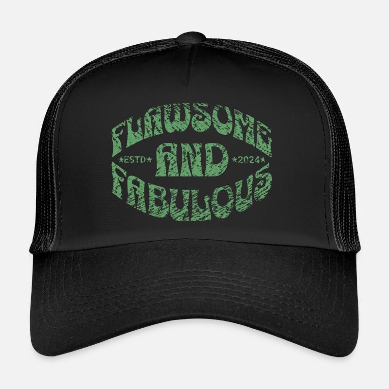 imparfait et fabuleux en vert Casquette trucker 