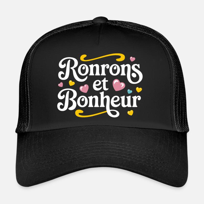 Ronrons et bonheur Casquette trucker 