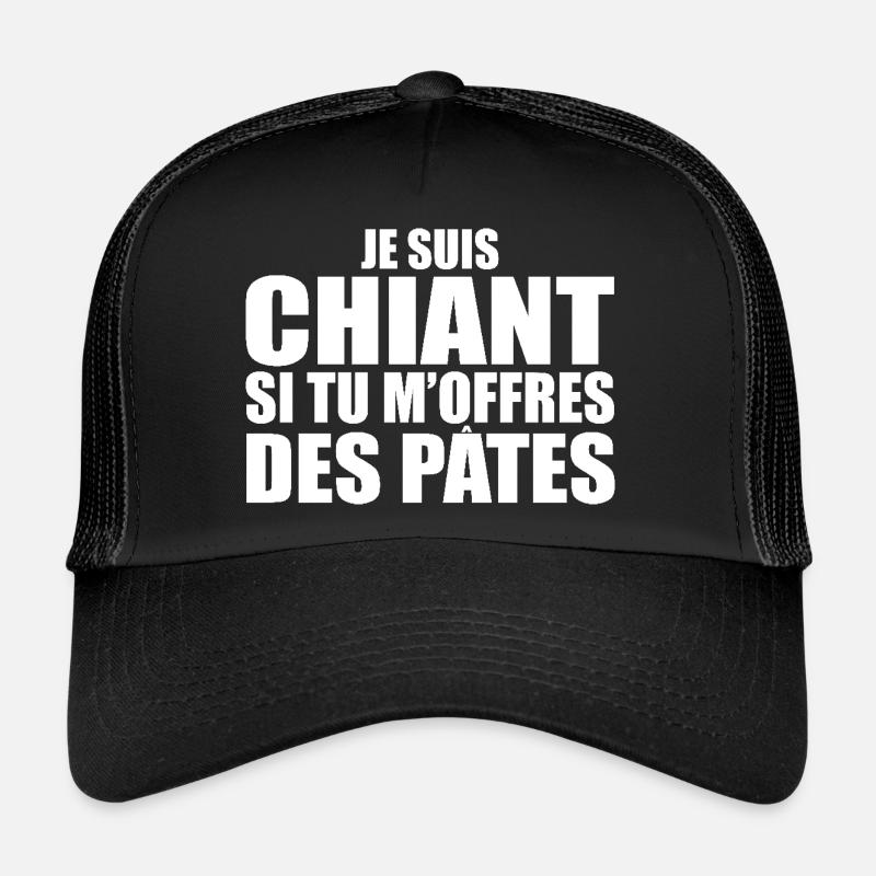 Mann, der liebt: Pasta. Lustiger Design-Humor Trucker Cap