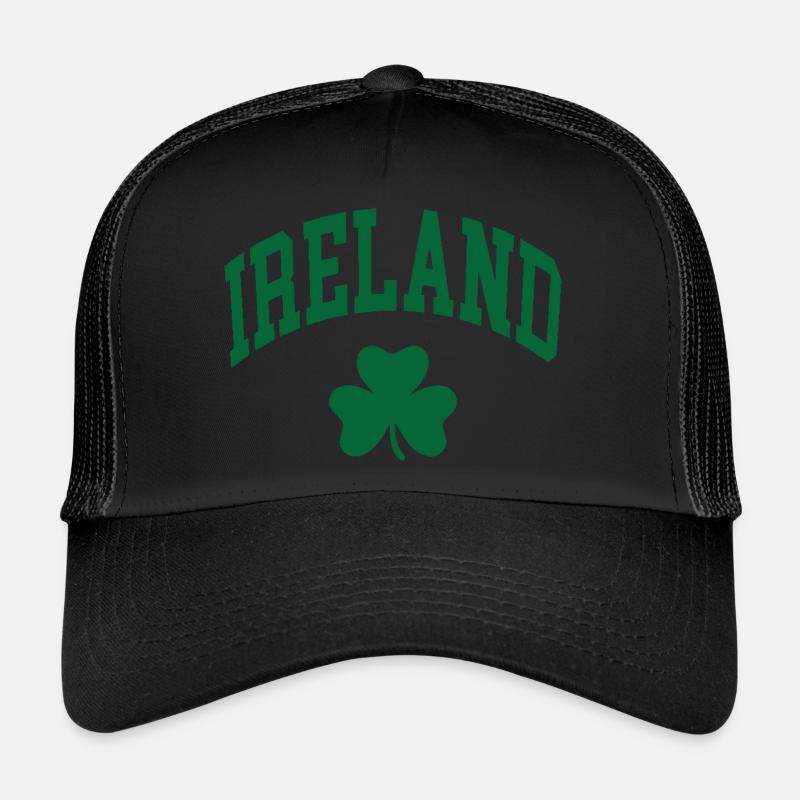 Trèfle d’Irlande - Casquette trucker  - noir/noir