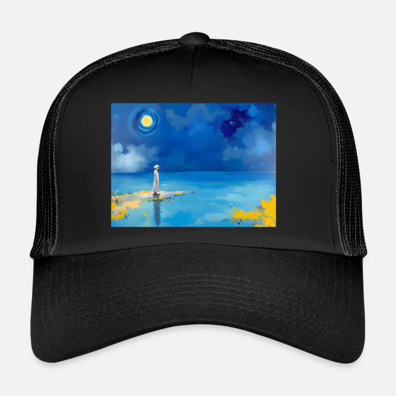 Mom on the Beach 13 - Trucker Cap - black/black