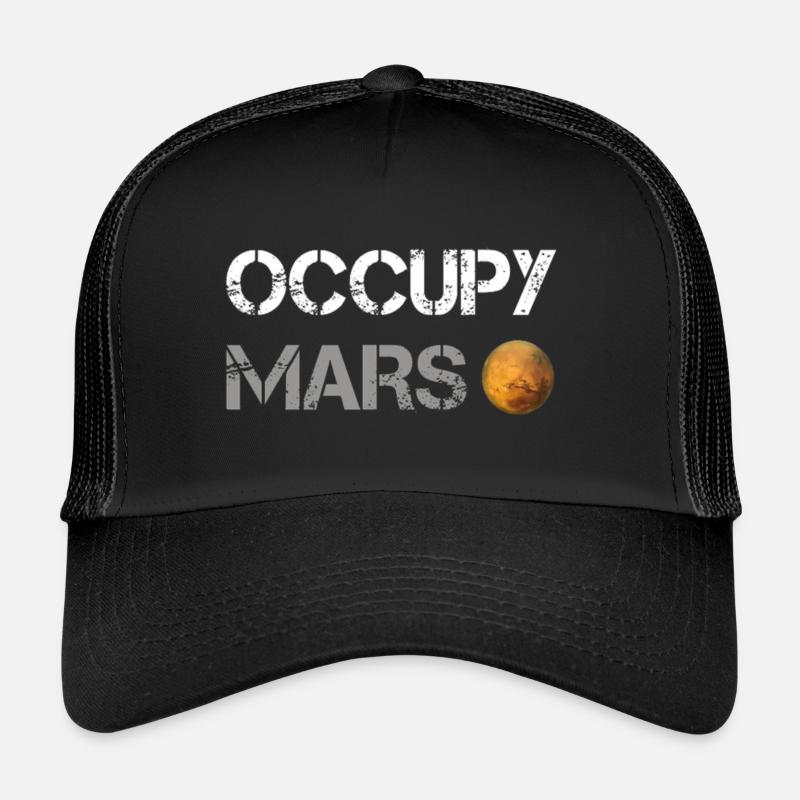 occupy mars Trucker Cap