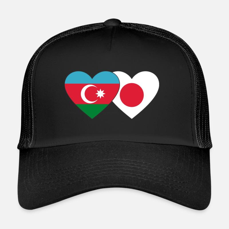 Azerbaïdjan Drapeau du Japon Casquette trucker 