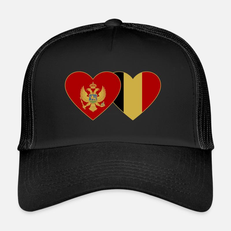 Monténégro Drapeau de la Belgique Casquette trucker 