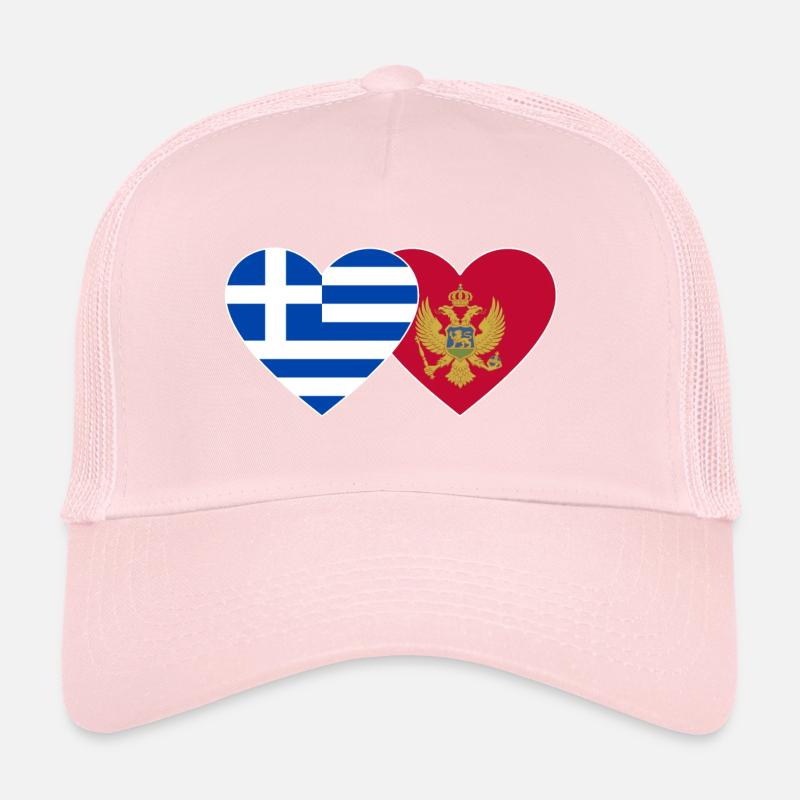 Grèce Monténégro drapeau Casquette trucker 