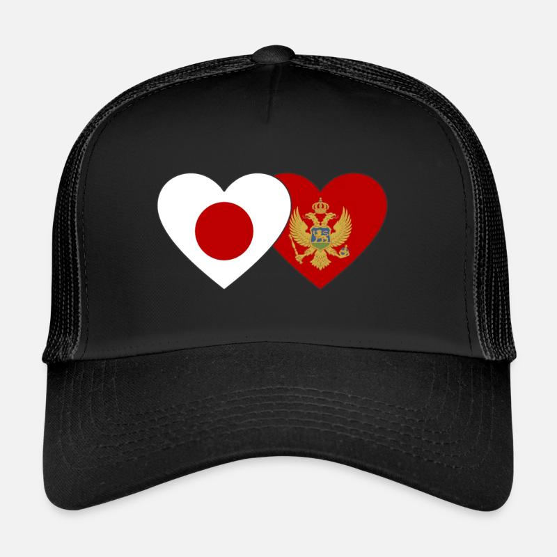 Japon Drapeau du Monténégro Casquette trucker 
