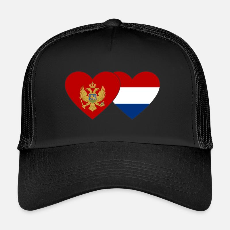 Monténégro Drapeau de la Hollande Casquette trucker 