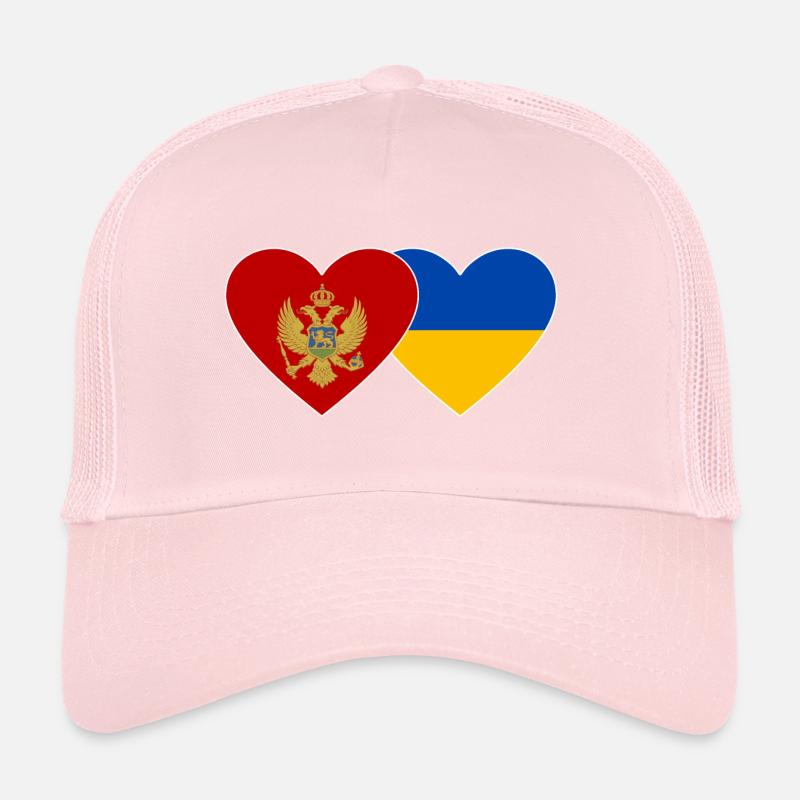 Monténégro Drapeau de l’Ukraine Casquette trucker 