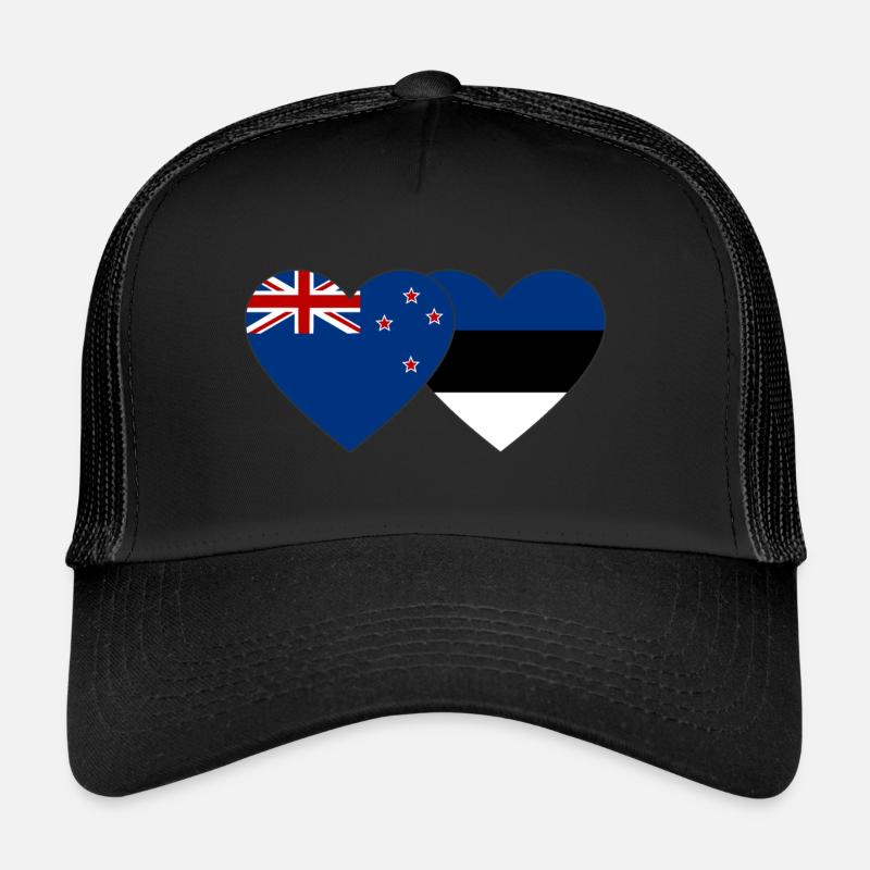 Drapeau de l’Estonie néo-zélandaise Casquette trucker 