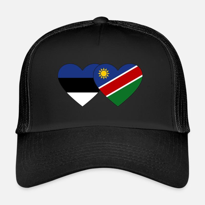 Estland Namibia Flagge Herz Trucker Cap