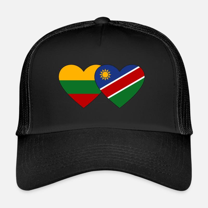 Litauen Namibia Flagge Herz Trucker Cap