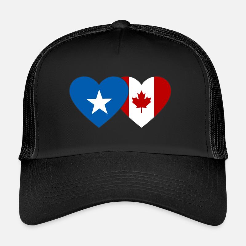 Somalie Cœur de drapeau du Canada Casquette trucker 