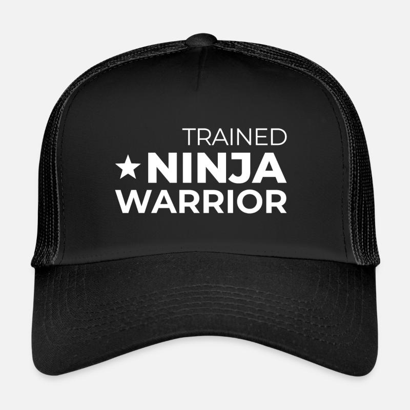 Guerrier Ninja formé - Casquette trucker  - noir/noir
