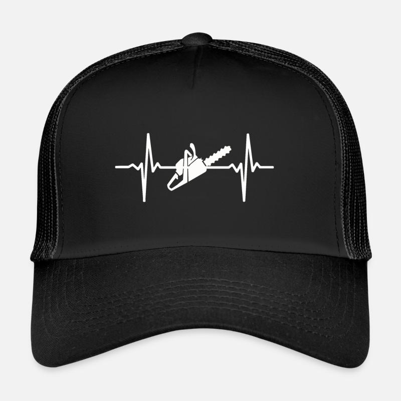 Bois Bûcheron Tronçonneuse Tronçonneuse Forest Cadeau Casquette trucker 