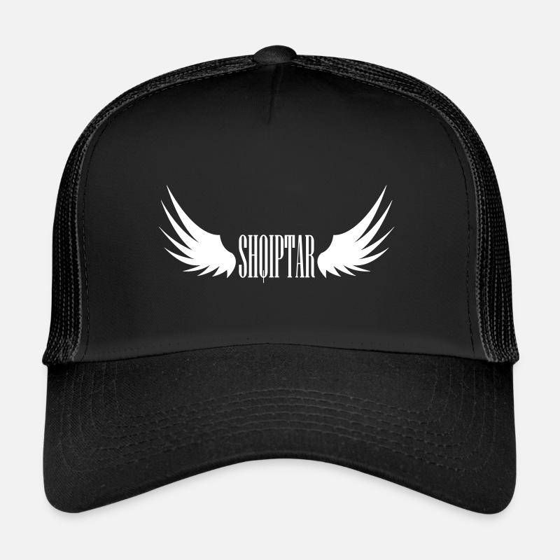 Shqiptar Wings - Trucker Cap - black/black