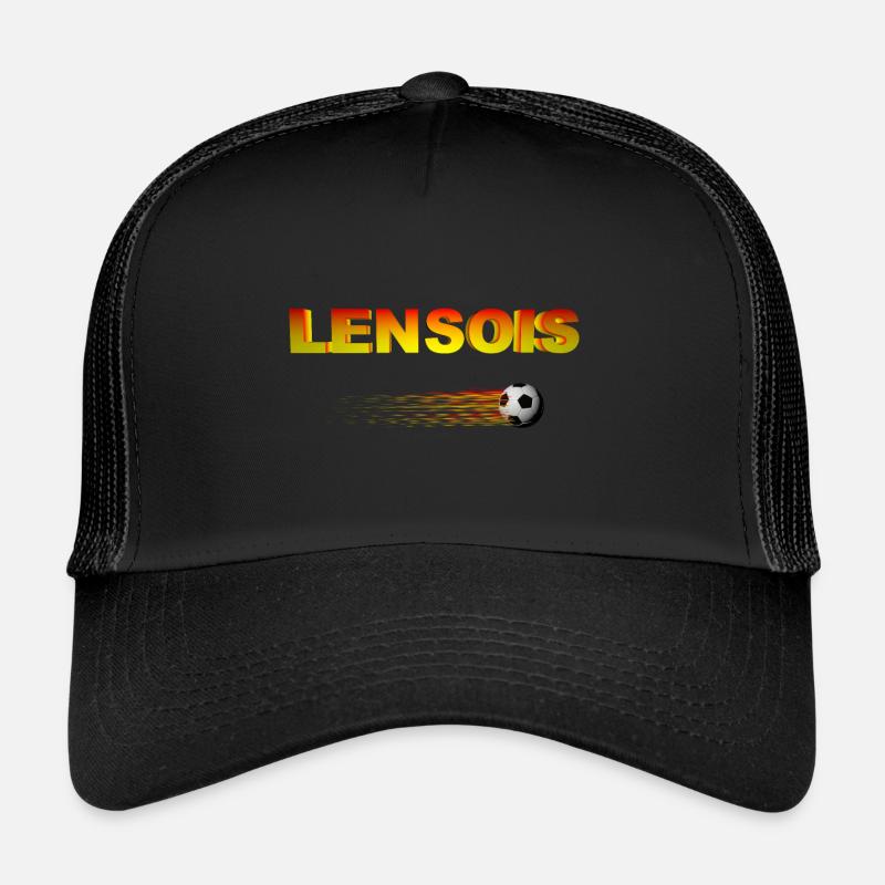 LENSOIS - Casquette trucker - noir/noir