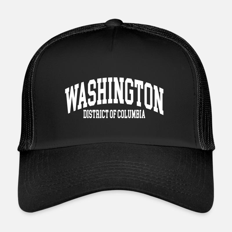 Washington D.C. - Casquette trucker  - noir/noir