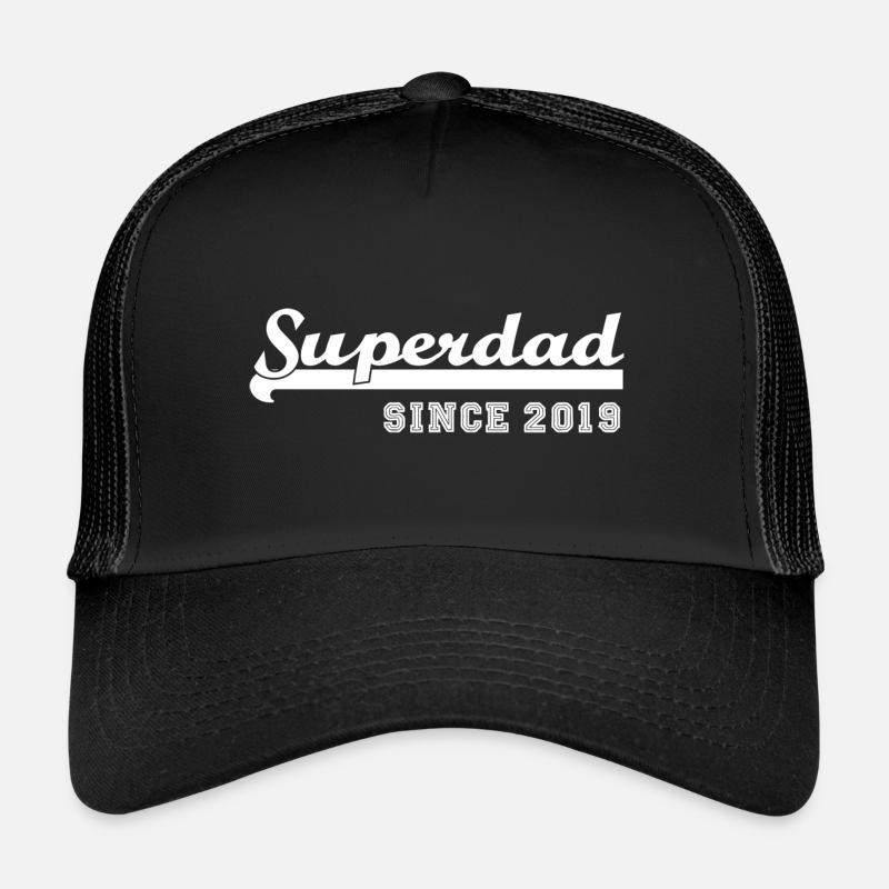 Superdad since 2019 - Trucker Cap - Schwarz/Schwarz
