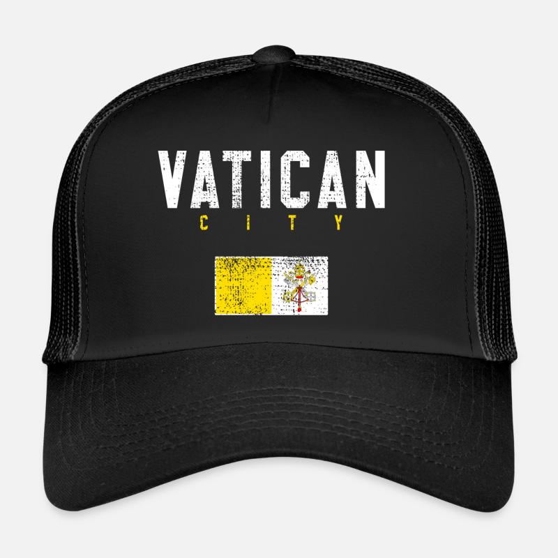 Vatican - Casquette trucker - noir/noir