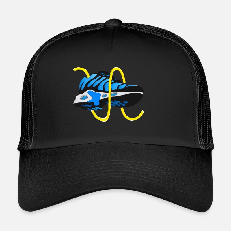 Sneaker Blue Hypebeast graphique de conception de chaussures - Casquette trucker  - noir/noir