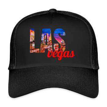 LAS VEGAS - Trucker Cap - Schwarz/Schwarz - Vorne