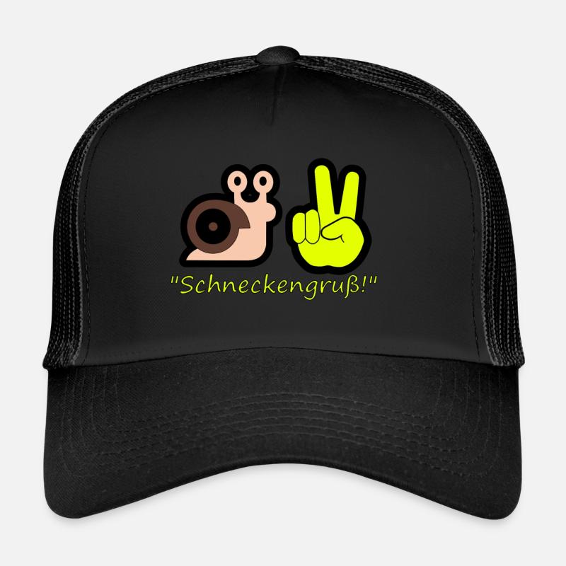 snail greeting Trucker Cap