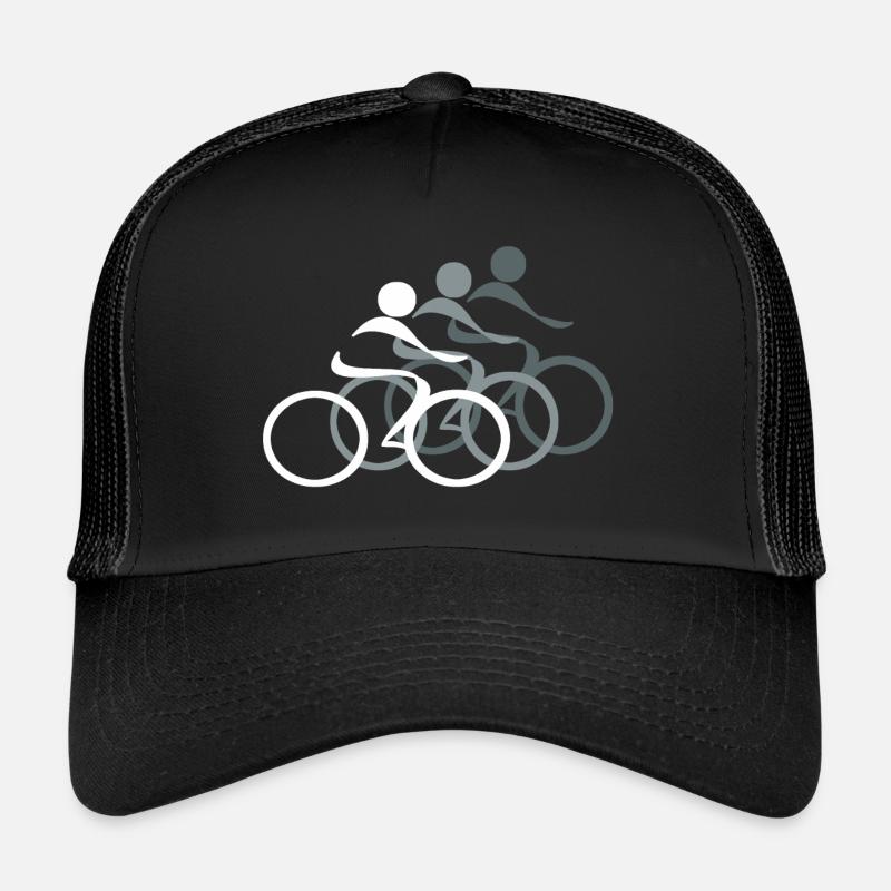 Cycliste, cycliste - Casquette trucker - noir/noir