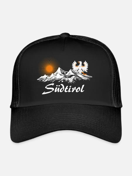Südtirol - Trucker Cap - Schwarz/Schwarz