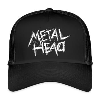 Metal Head - Trucker Cap - black/black - Front