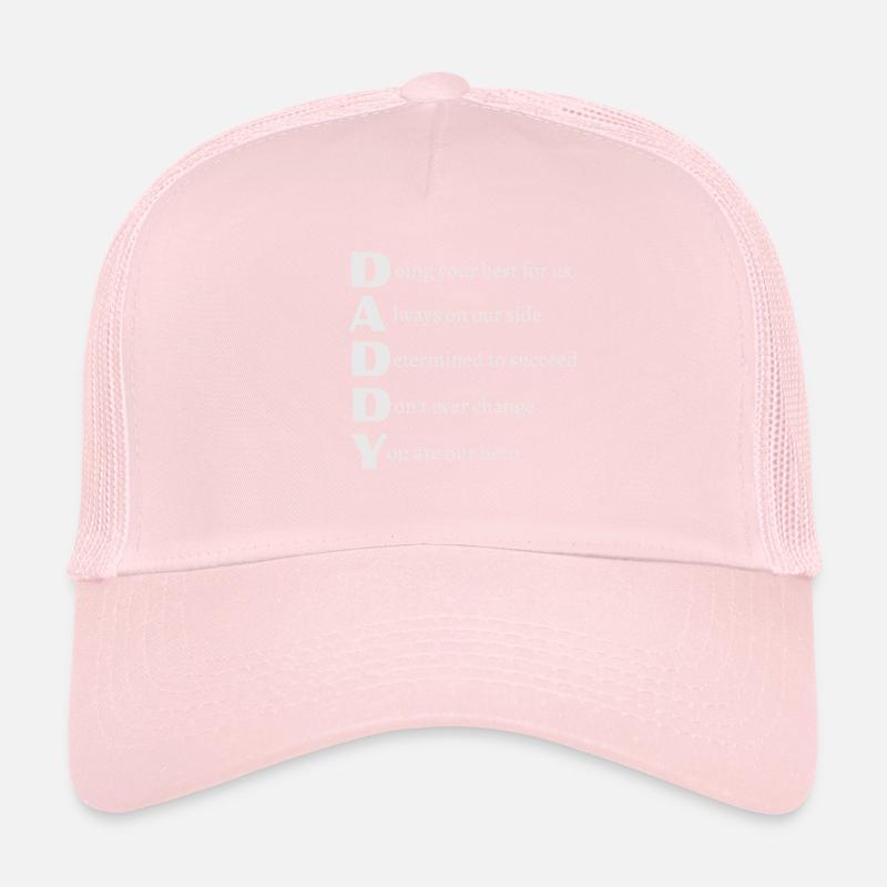 Poème DADDY avec texte gris Casquette trucker 