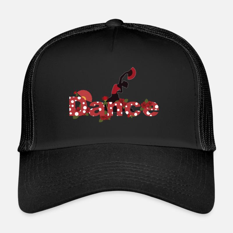 Flamenco- sevillanas "dance" - Trucker Cap - black/black