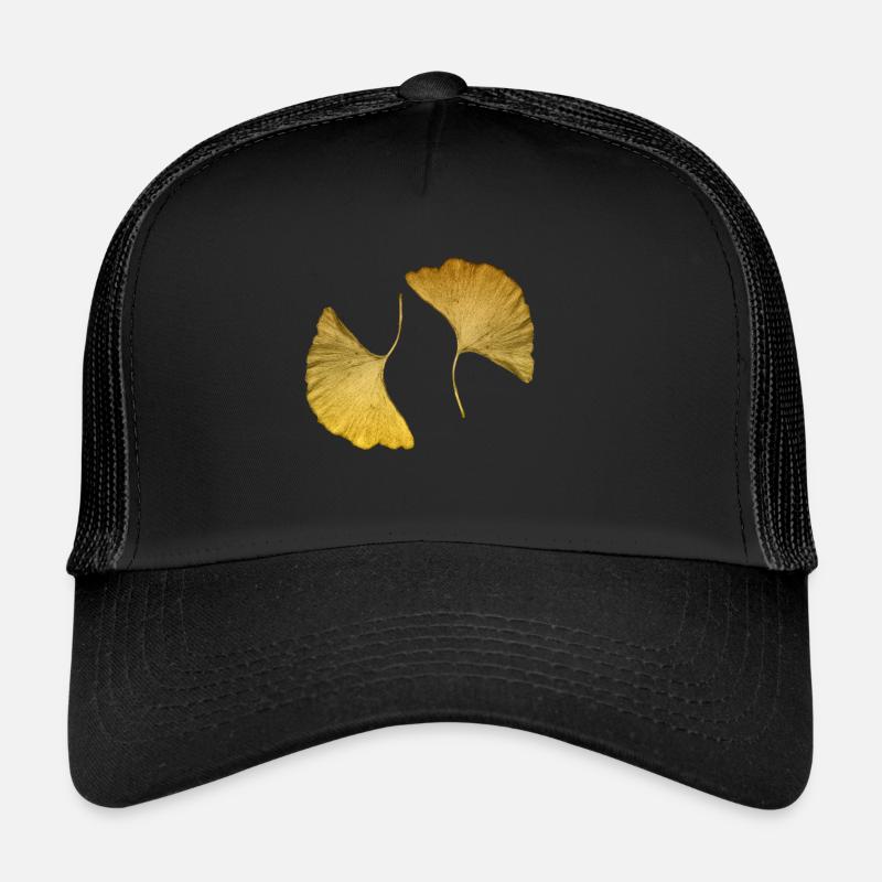 feuilles de ginkgo dorés Casquette trucker 